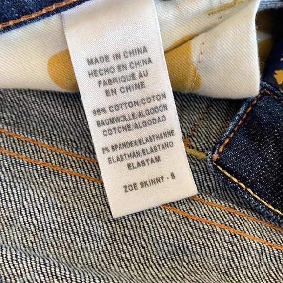 Lucky Brand Zoe Skinny Dark Jeans 4/27 - Picture 9 of 14